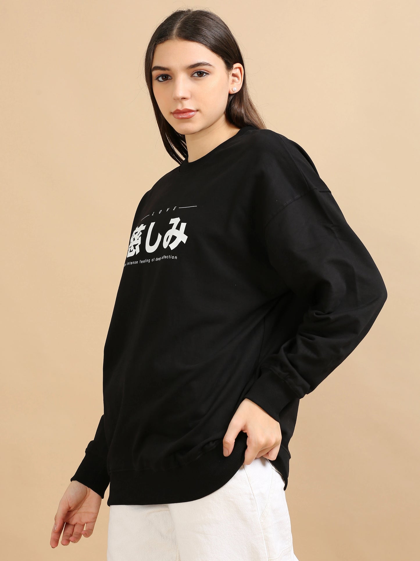 Street Aura Oversized Sweatshirt - Love
