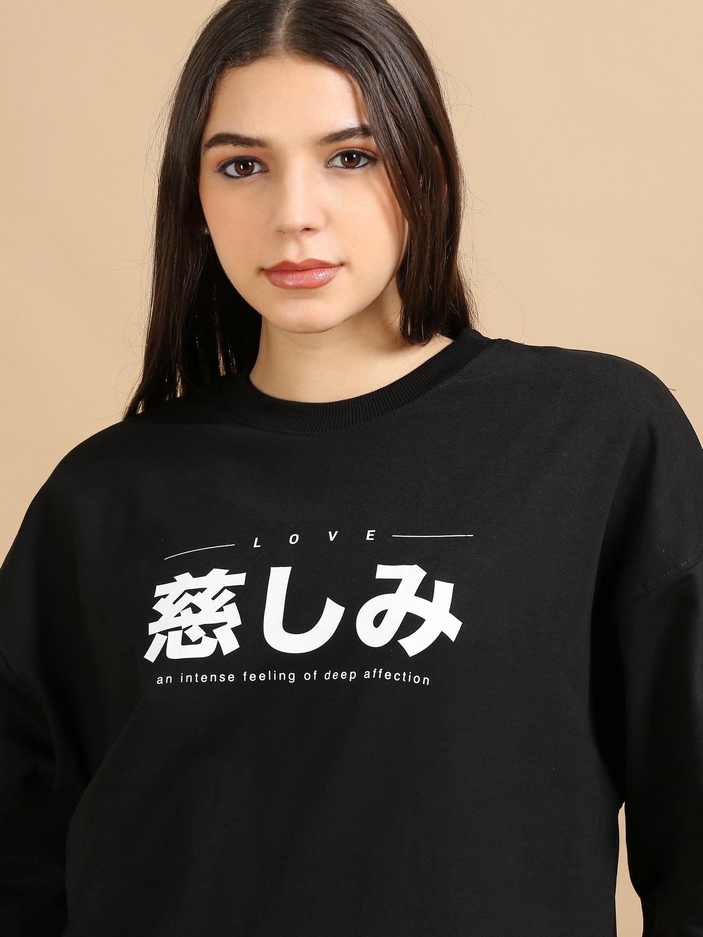 Street Aura Oversized Sweatshirt - Love