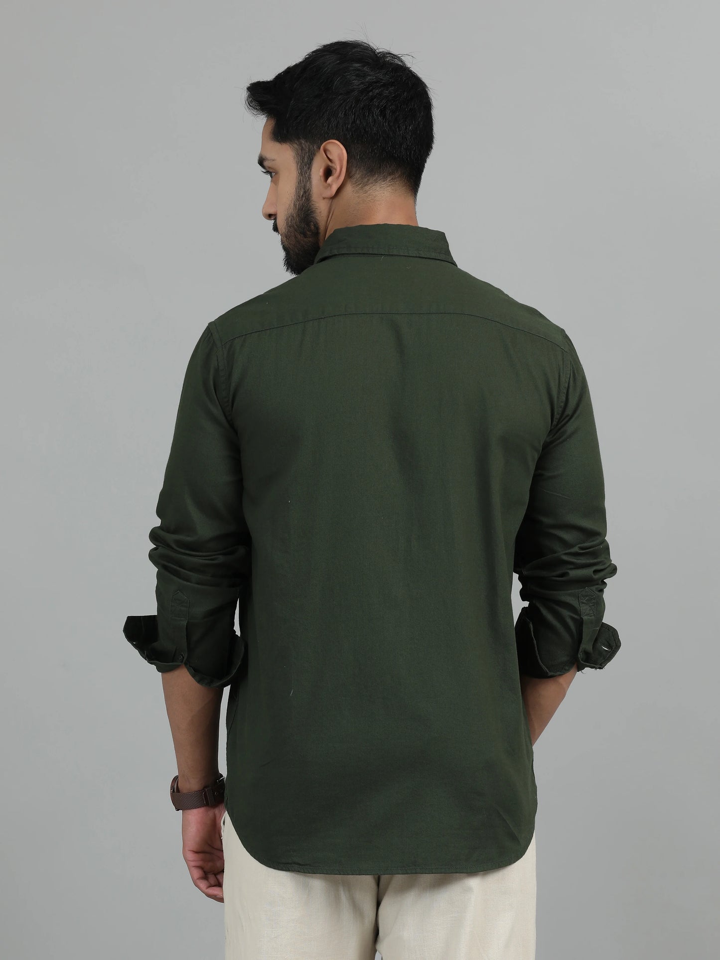 Urban Classic Textured Shirt - Olive