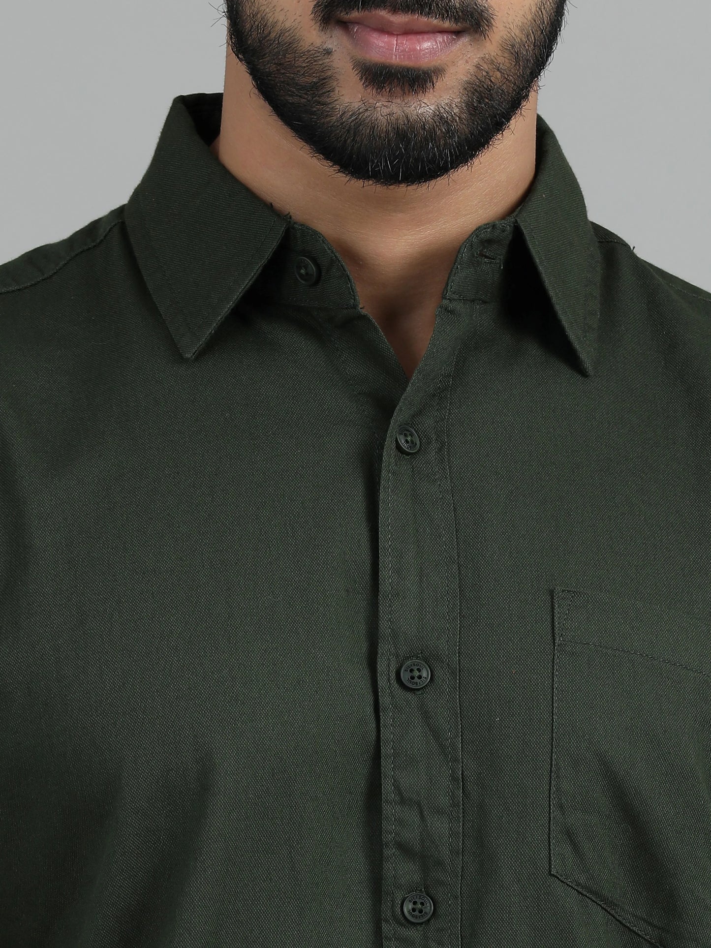 Urban Classic Textured Shirt - Olive