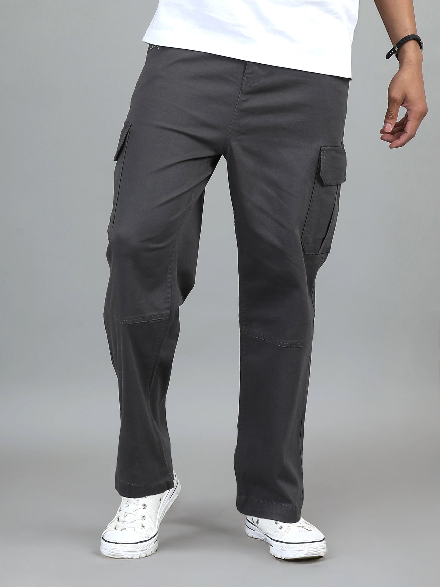 Freedom Fit Cargo Trousers - Dark Grey