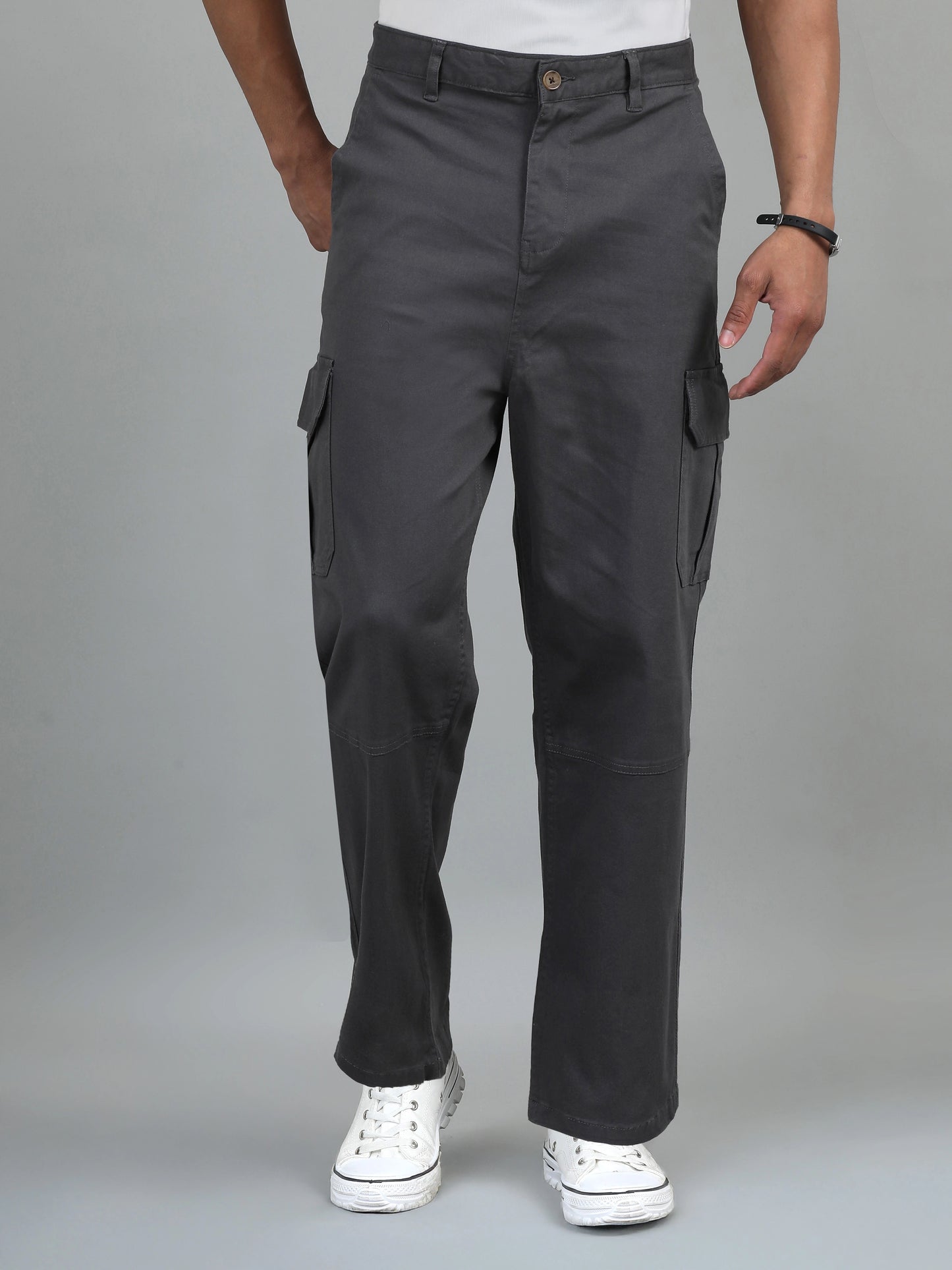 Freedom Fit Cargo Trousers - Dark Grey