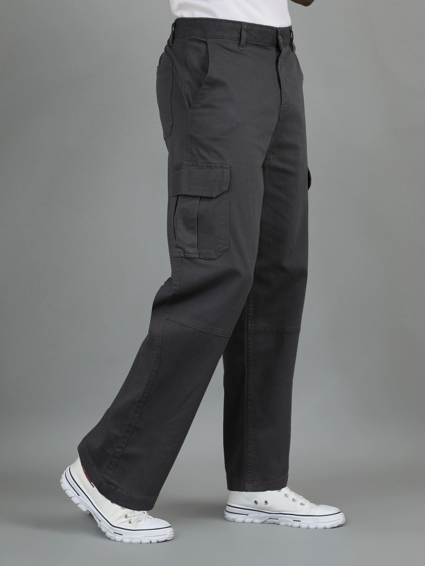 Freedom Fit Cargo Trousers - Dark Grey