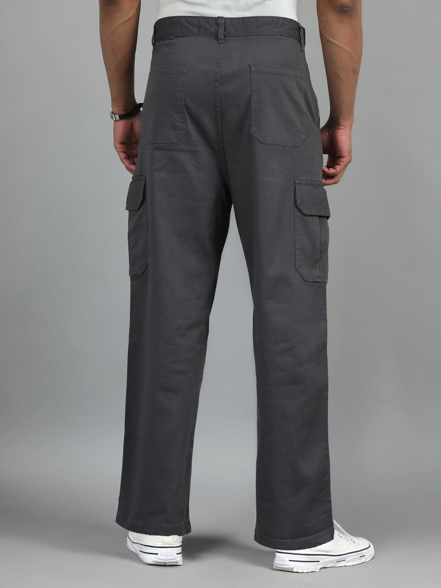 Freedom Fit Cargo Trousers - Dark Grey