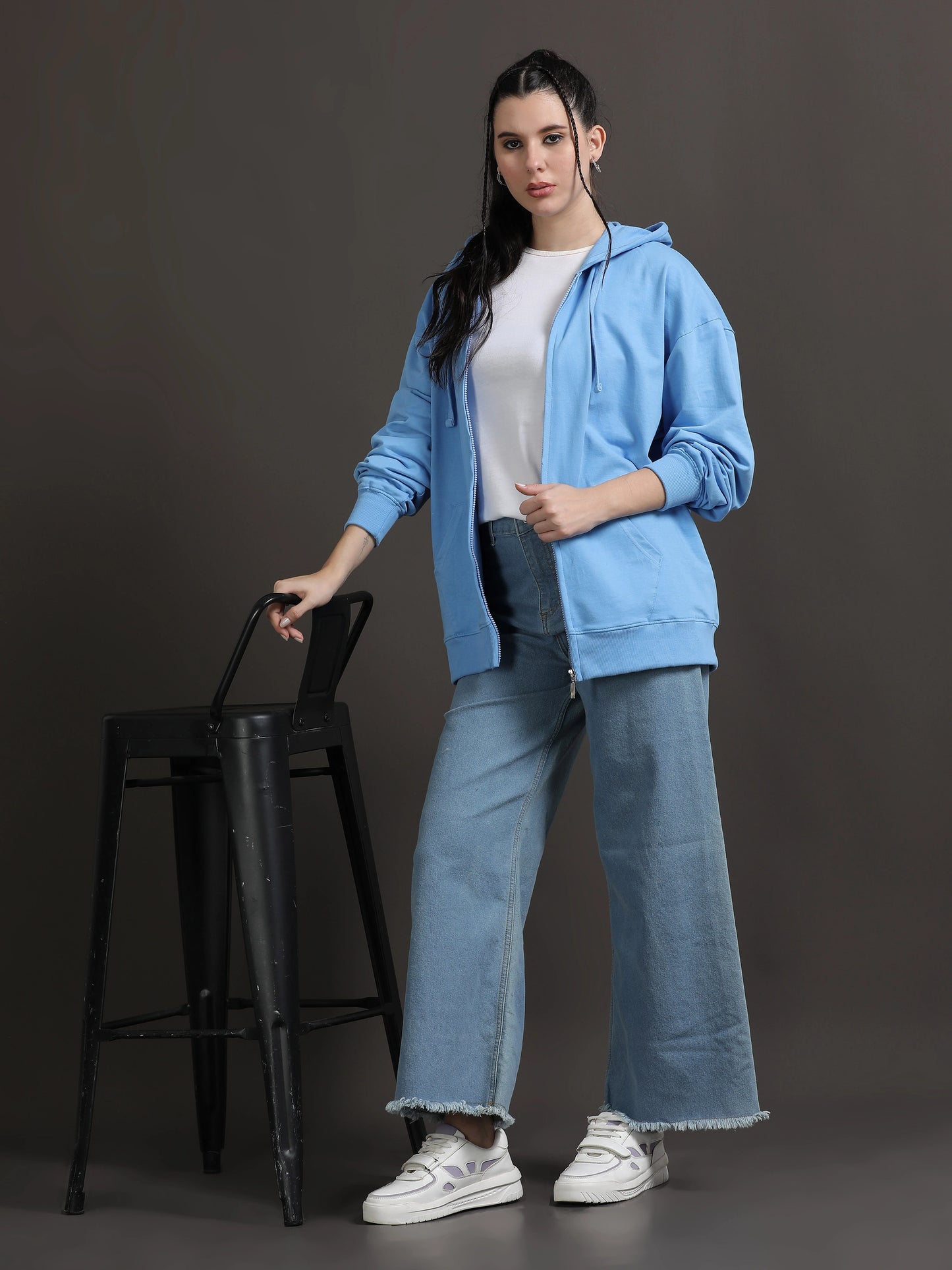 Chill Street Oversized Hoodie - Good Vibes Only