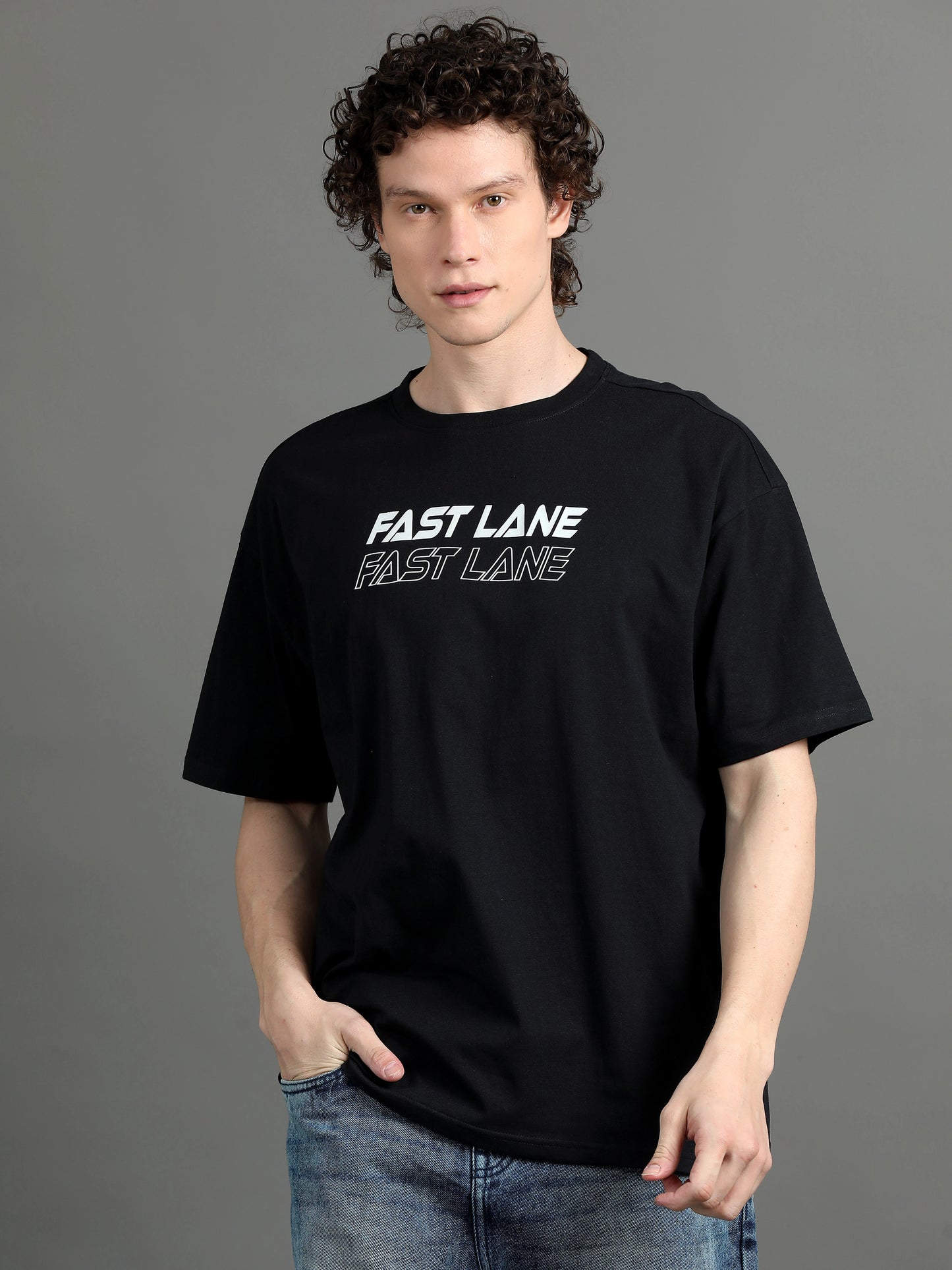 Oversized Essential Tee - Fast Lane