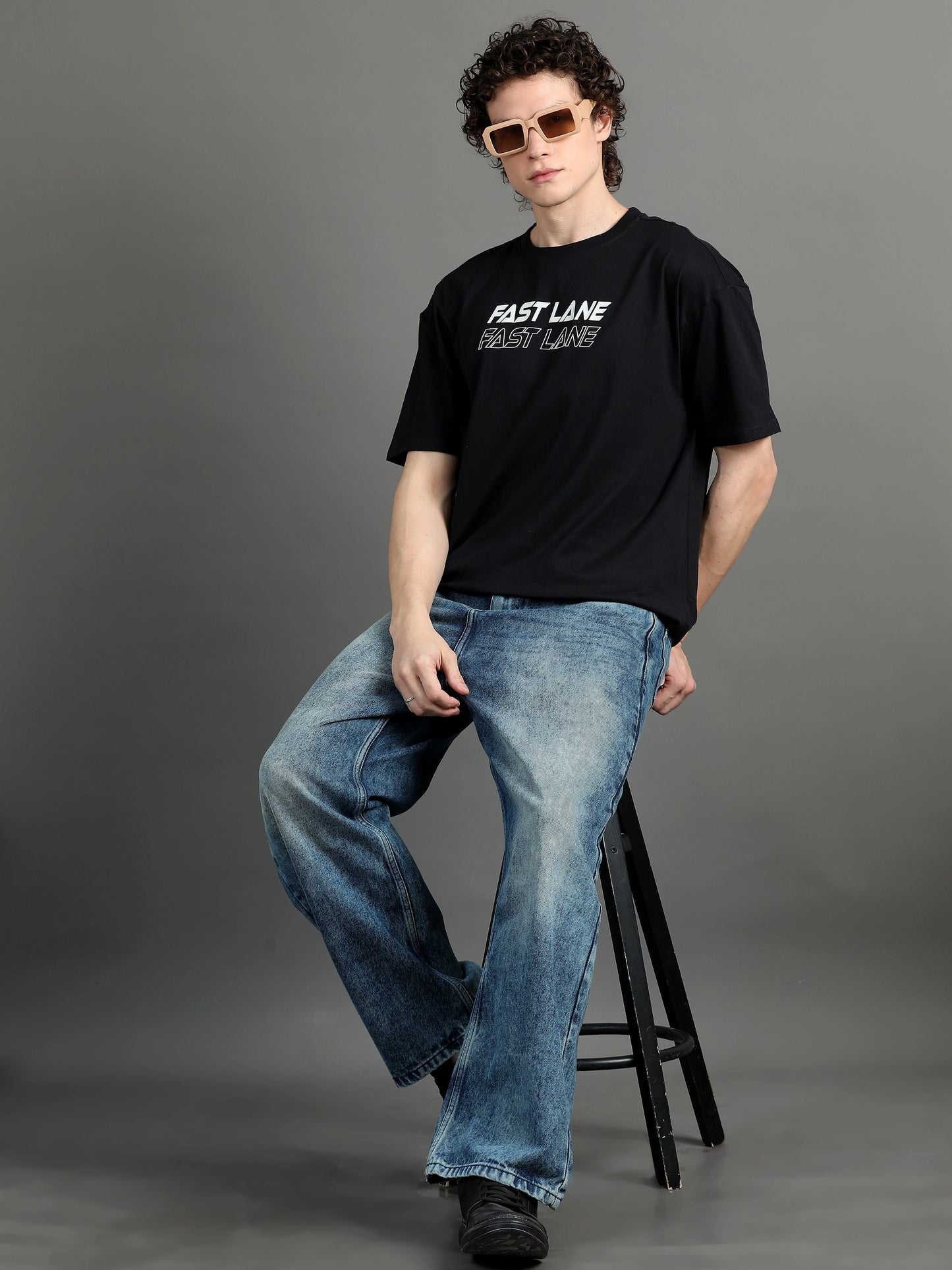 Oversized Essential Tee - Fast Lane