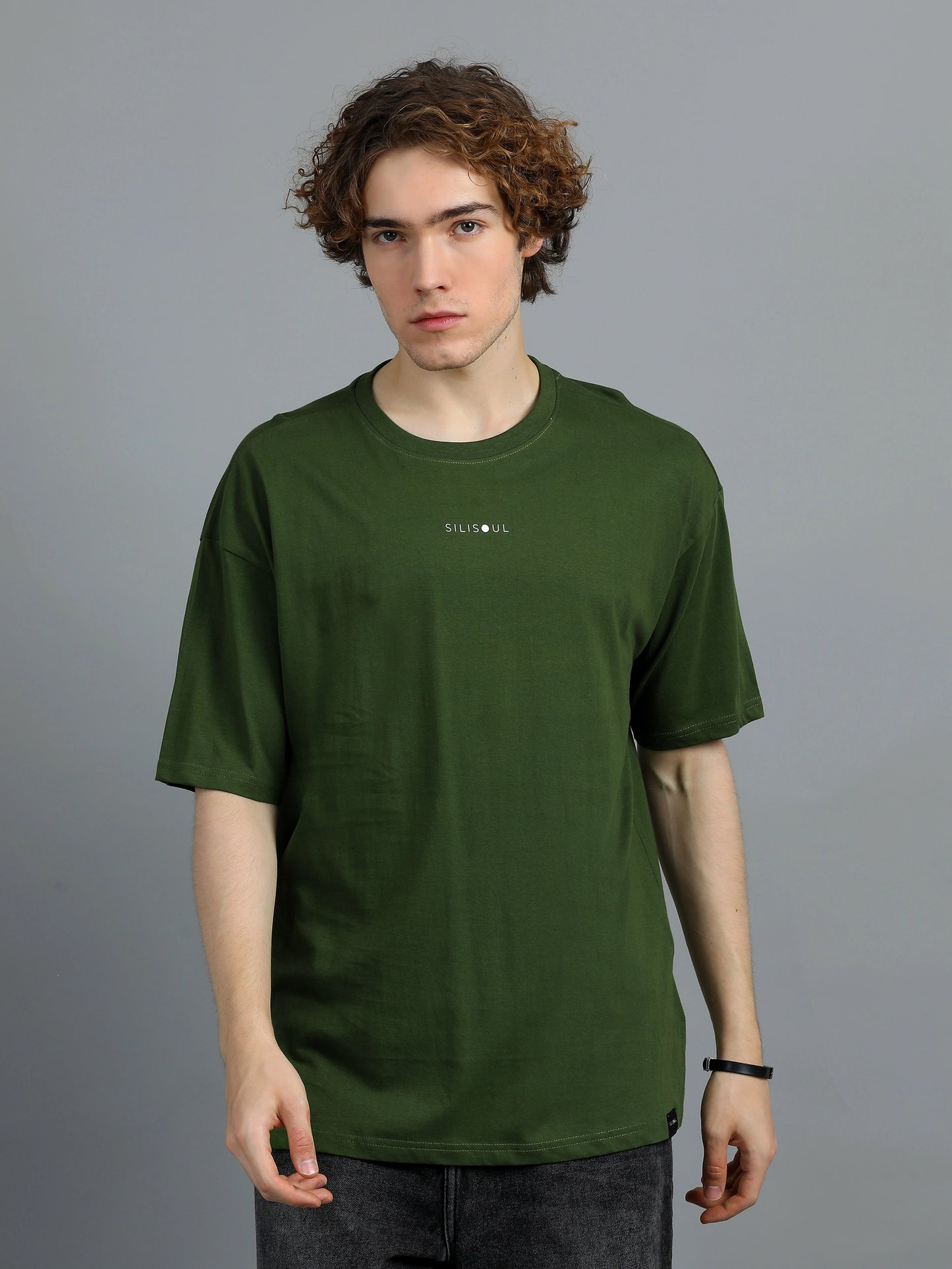 Core Logo Oversized Tee - Dark Green