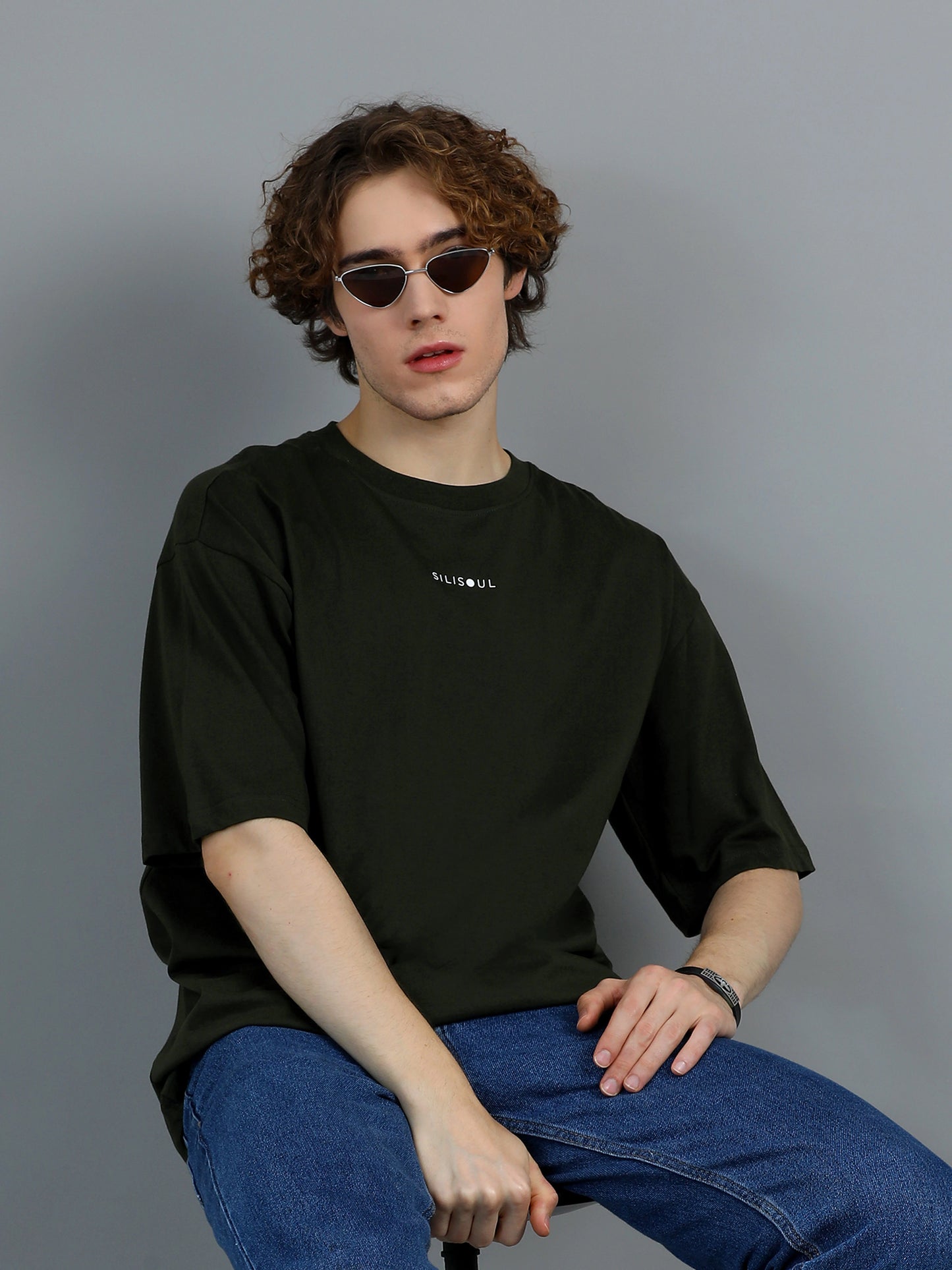 Core Logo Oversized Tee - Olive