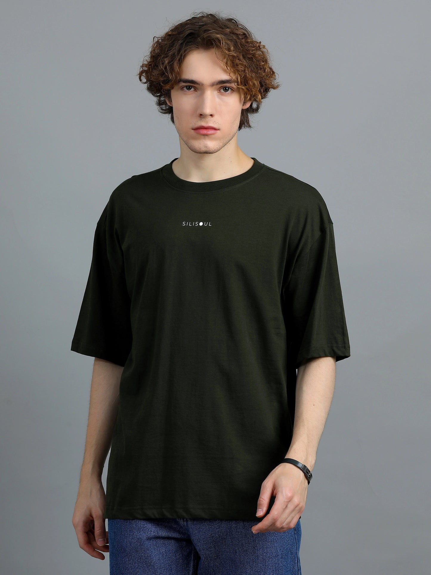 Core Logo Oversized Tee - Olive