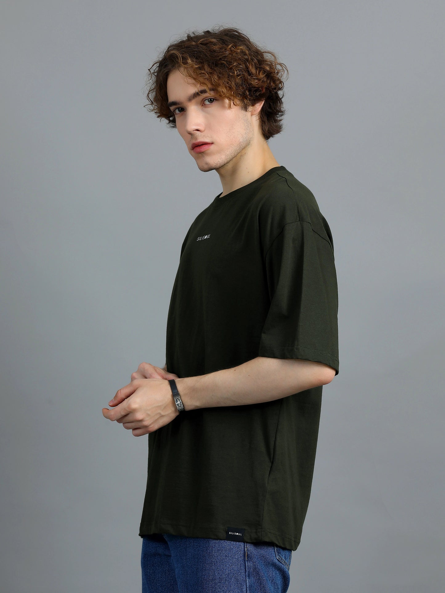 Core Logo Oversized Tee - Olive