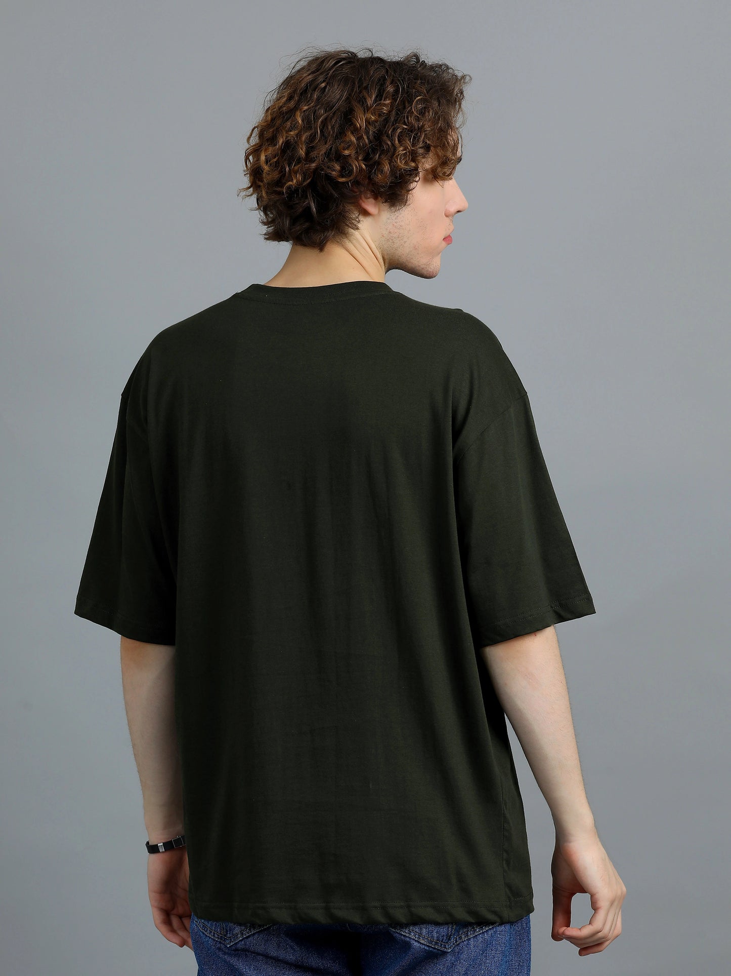Core Logo Oversized Tee - Olive
