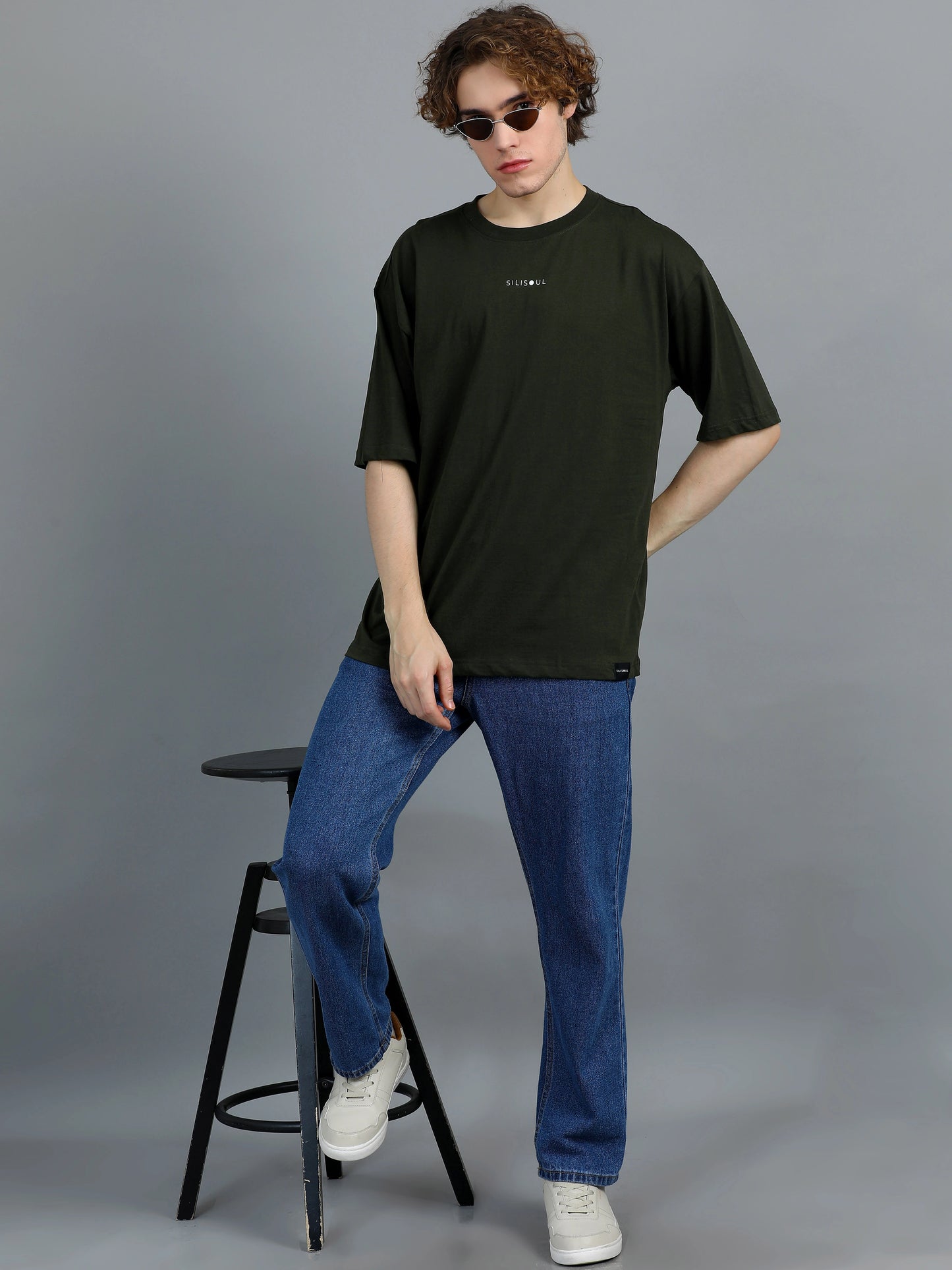 Core Logo Oversized Tee - Olive