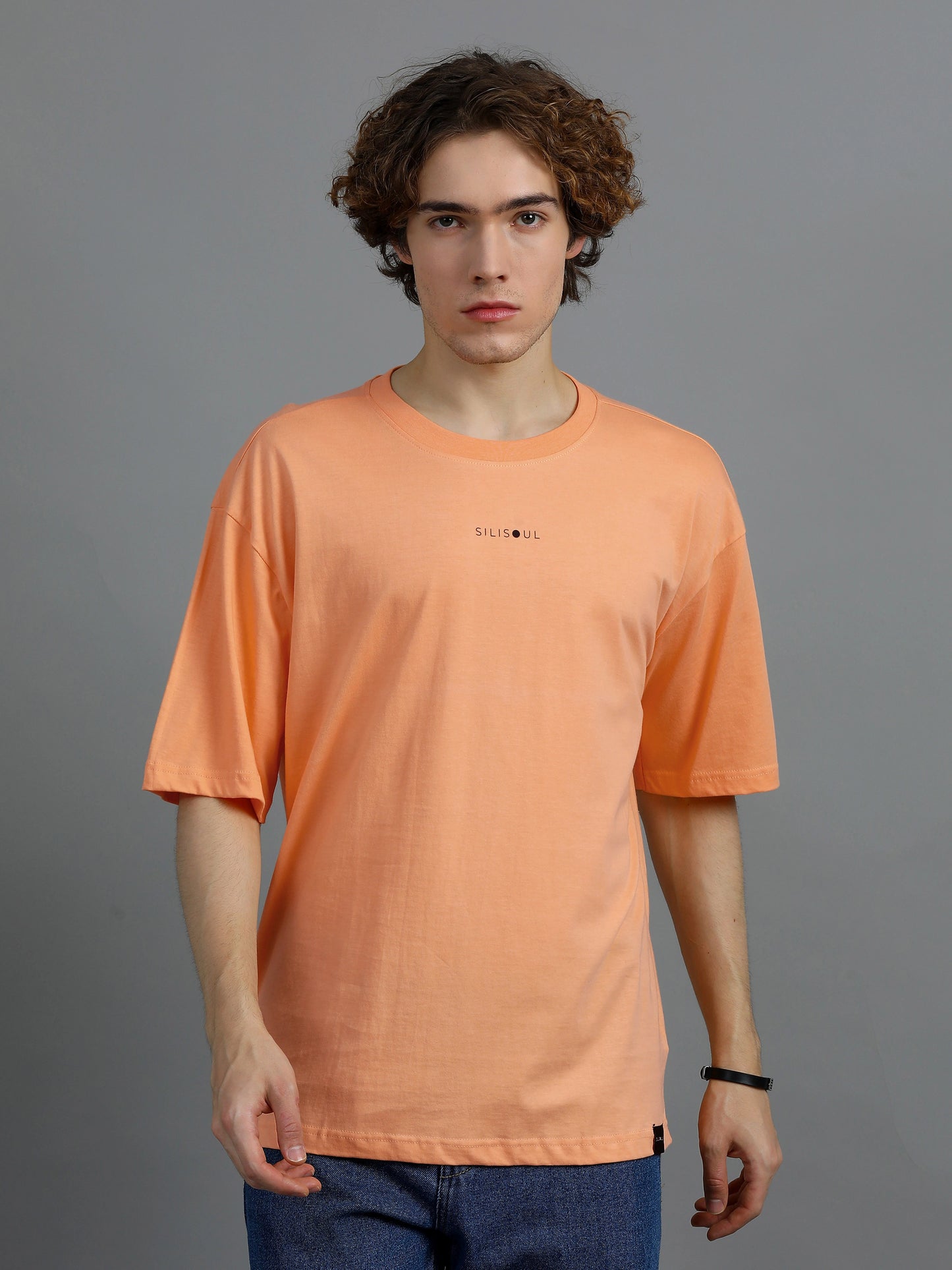 Core Logo Oversized Tee - Peach