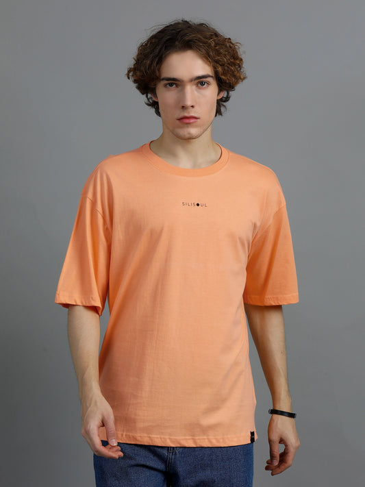 Core Logo Oversized Tee - Peach