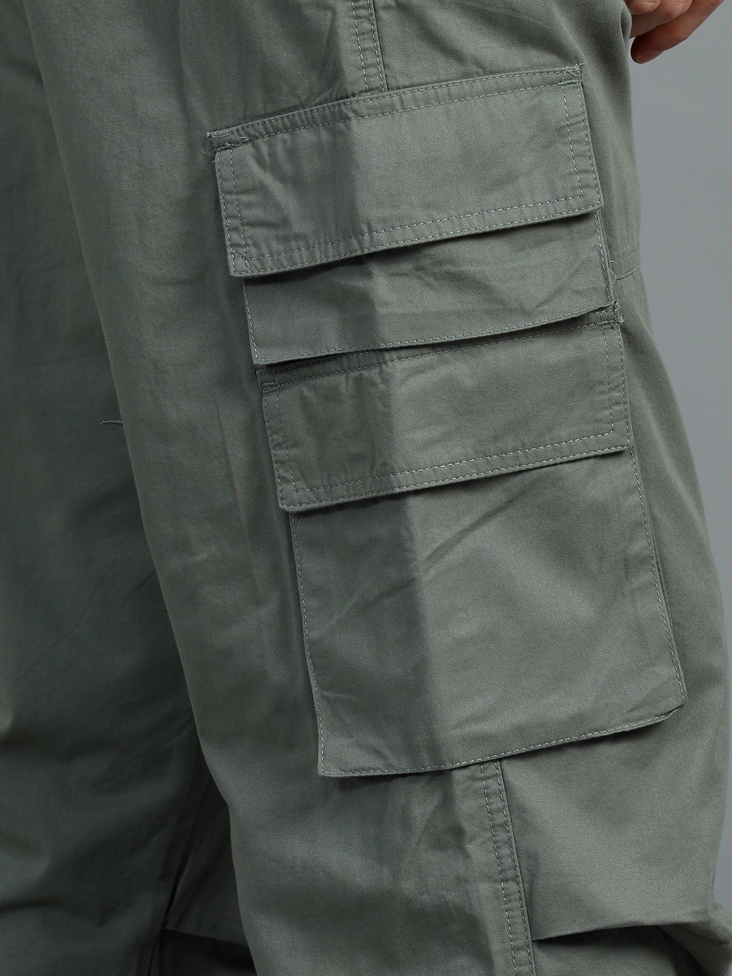 Cool Comfort Cargo Trousers - Moss Green