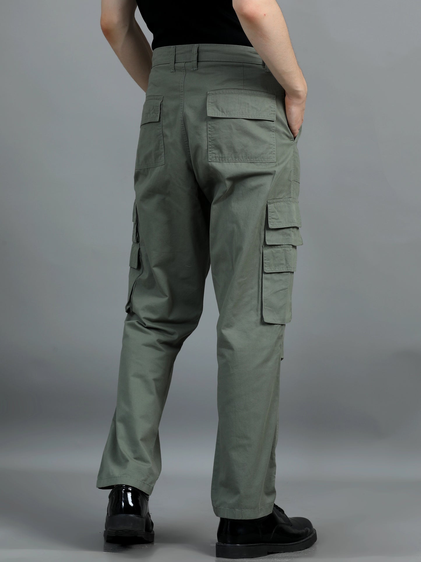 Cool Comfort Cargo Trousers - Moss Green