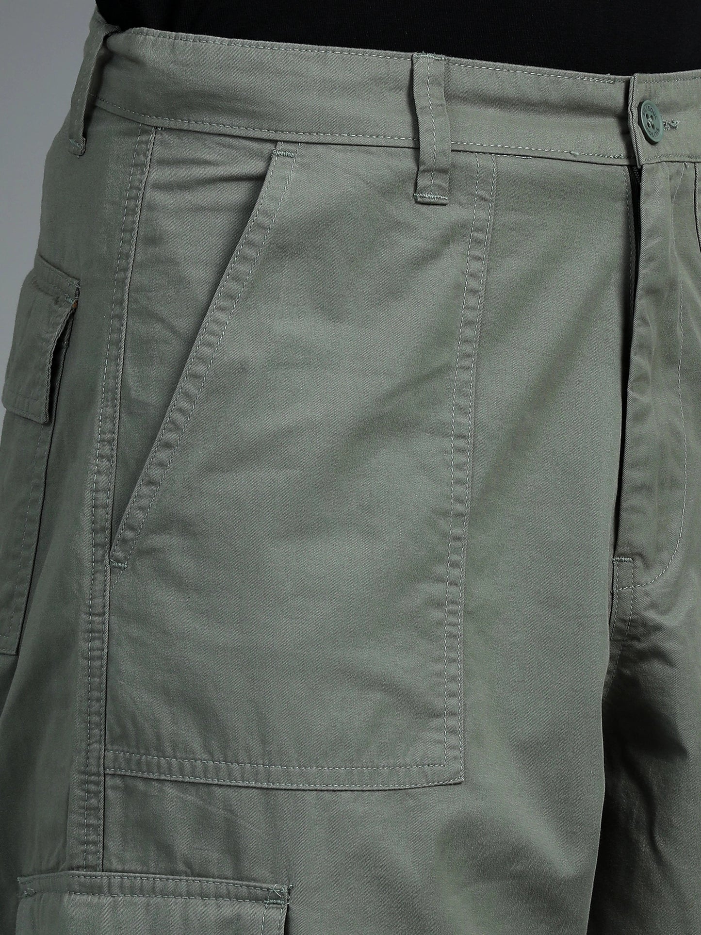 Cool Comfort Cargo Trousers - Moss Green