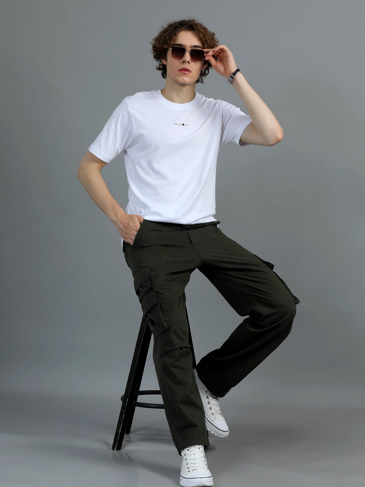 Cool Comfort Cargo Trousers - Dark Olive