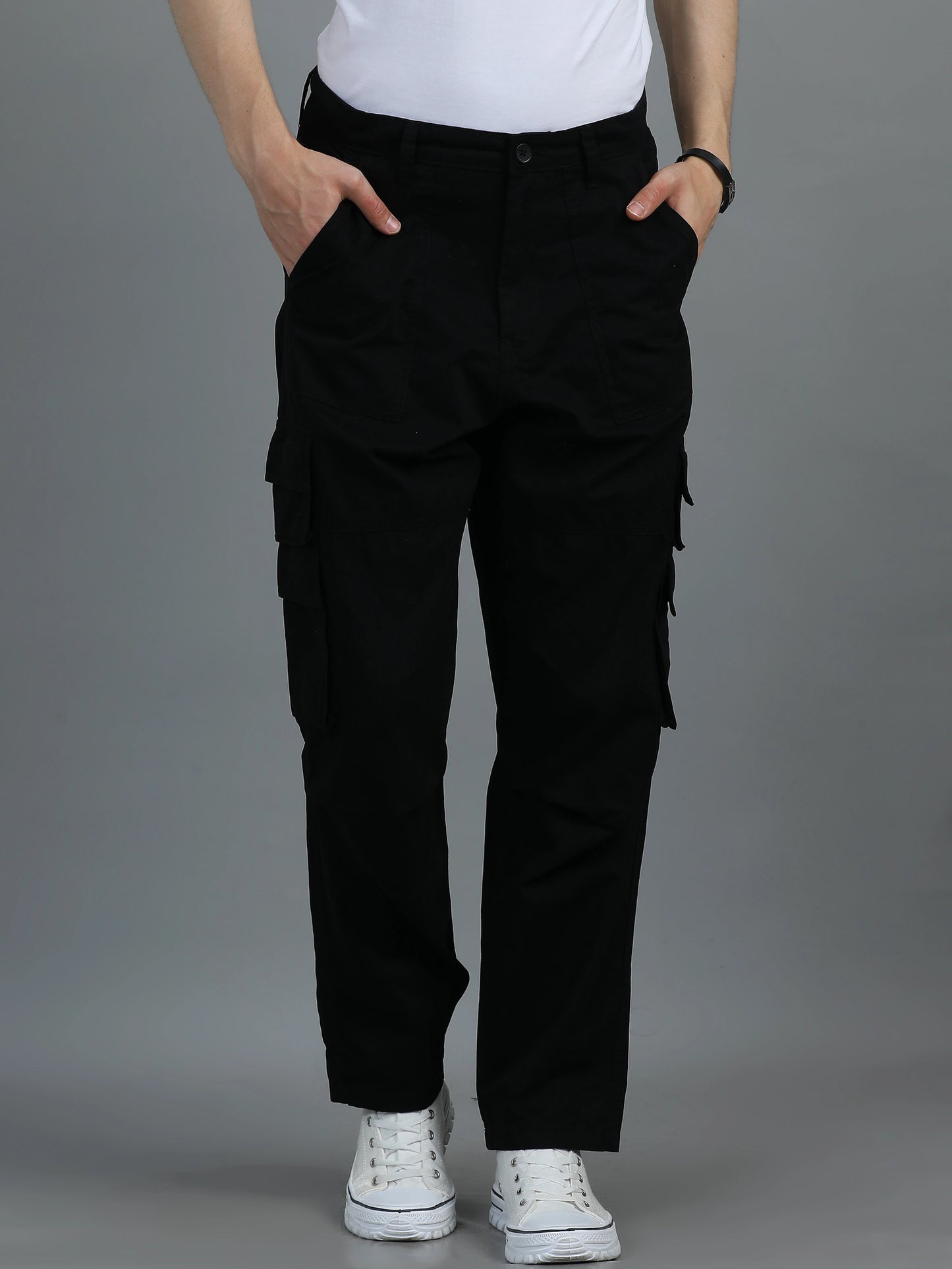 Cool Comfort Cargo Trousers - Black