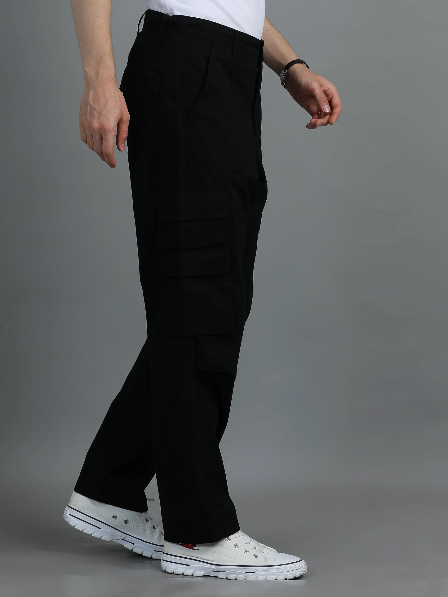 Cool Comfort Cargo Trousers - Black