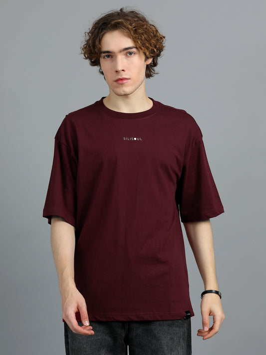 Core Logo Oversized Tee - Maroon