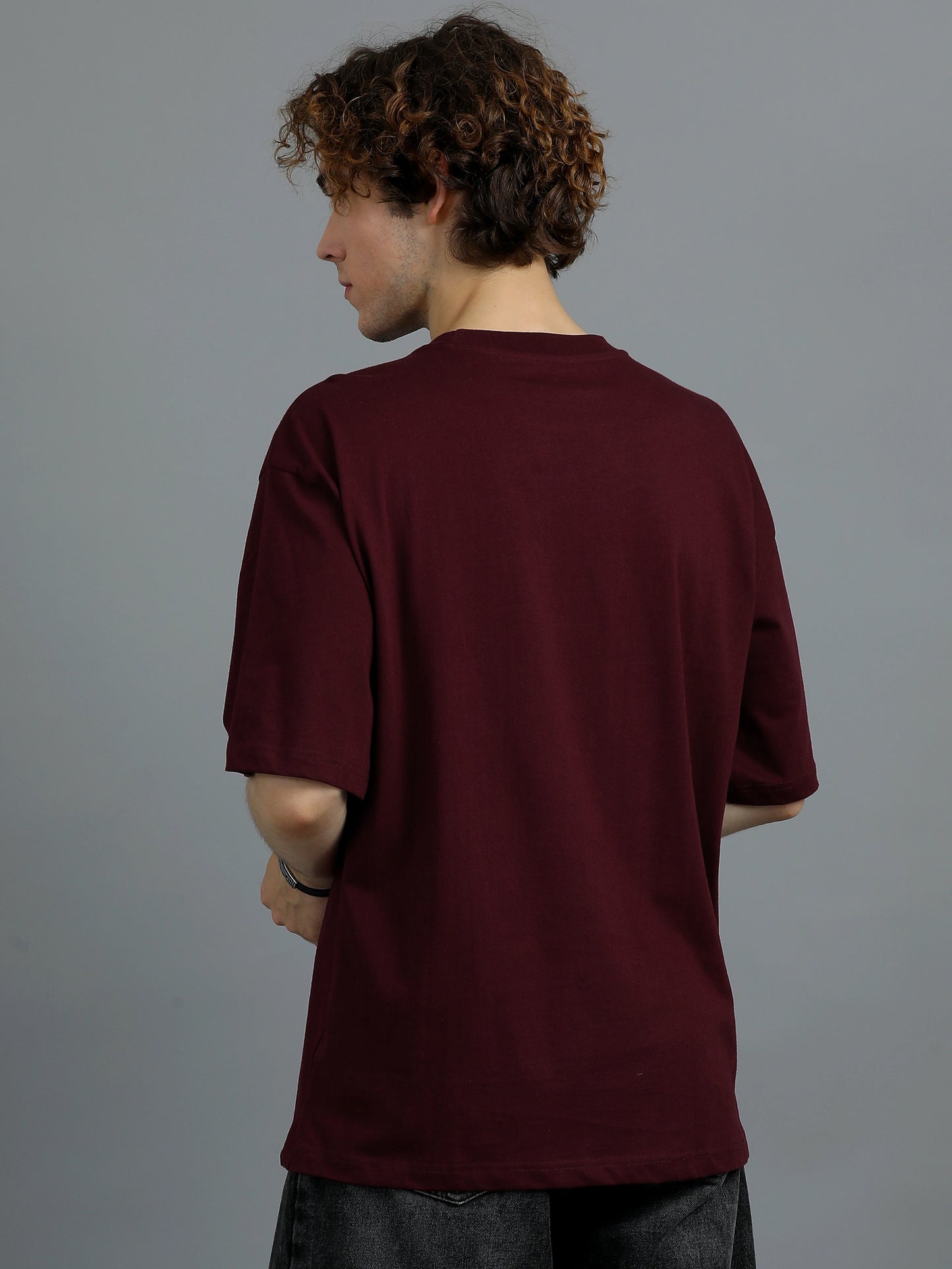 Core Logo Oversized Tee - Maroon