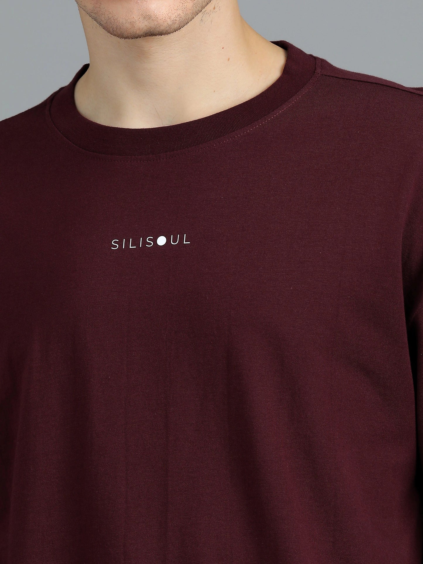 Core Logo Oversized Tee - Maroon