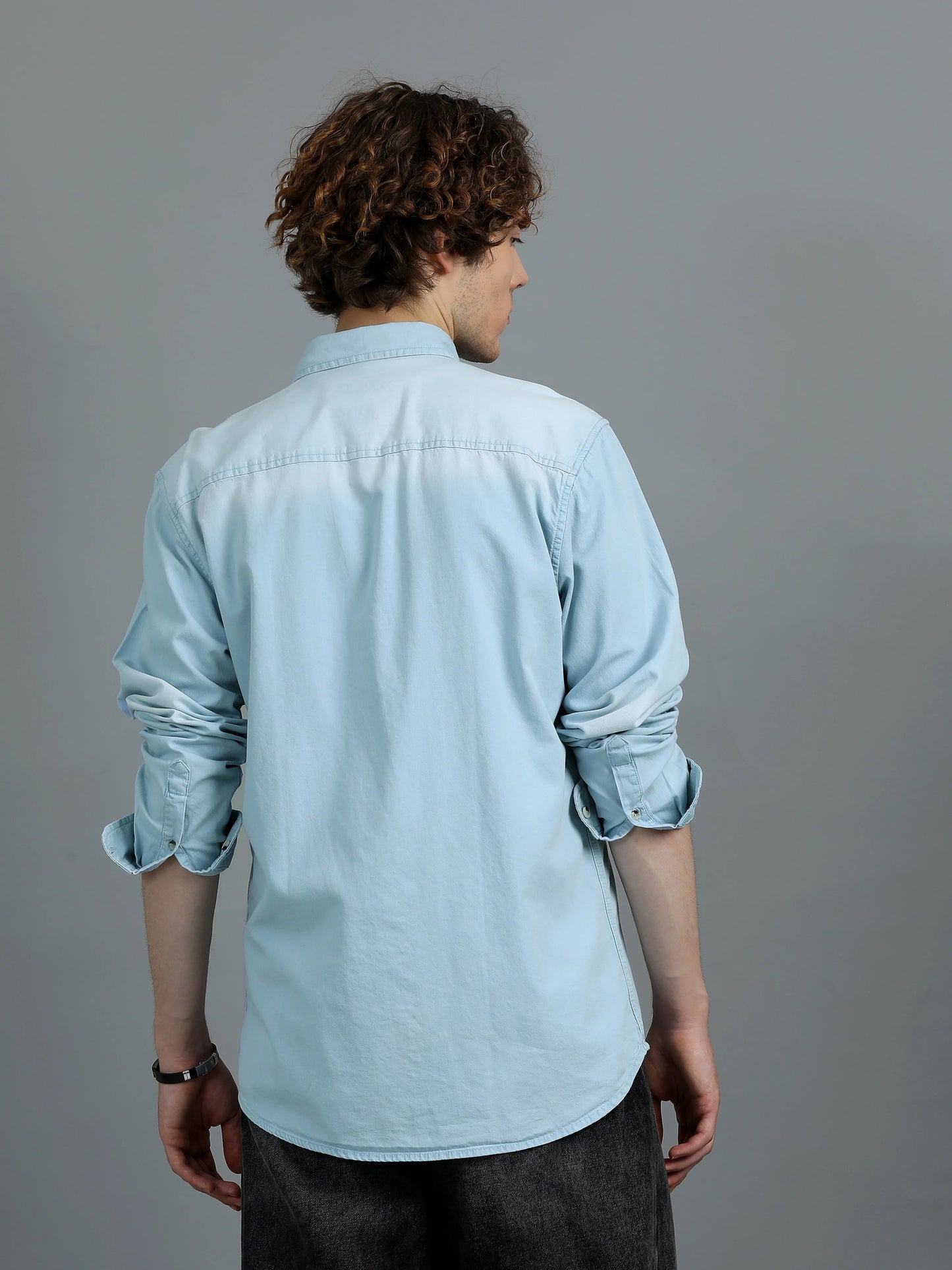 Street Smart Denim Shirt - Light Blue