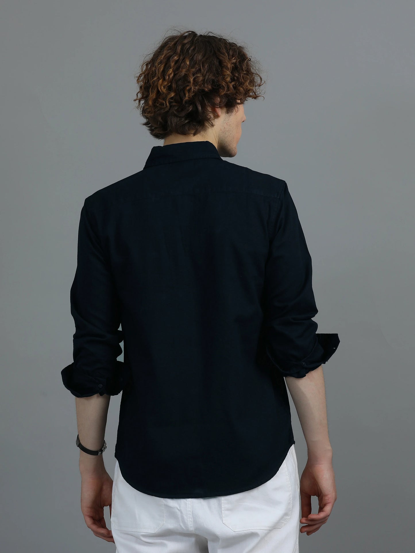 Urban Classic Textured Shirt - Dark Blue