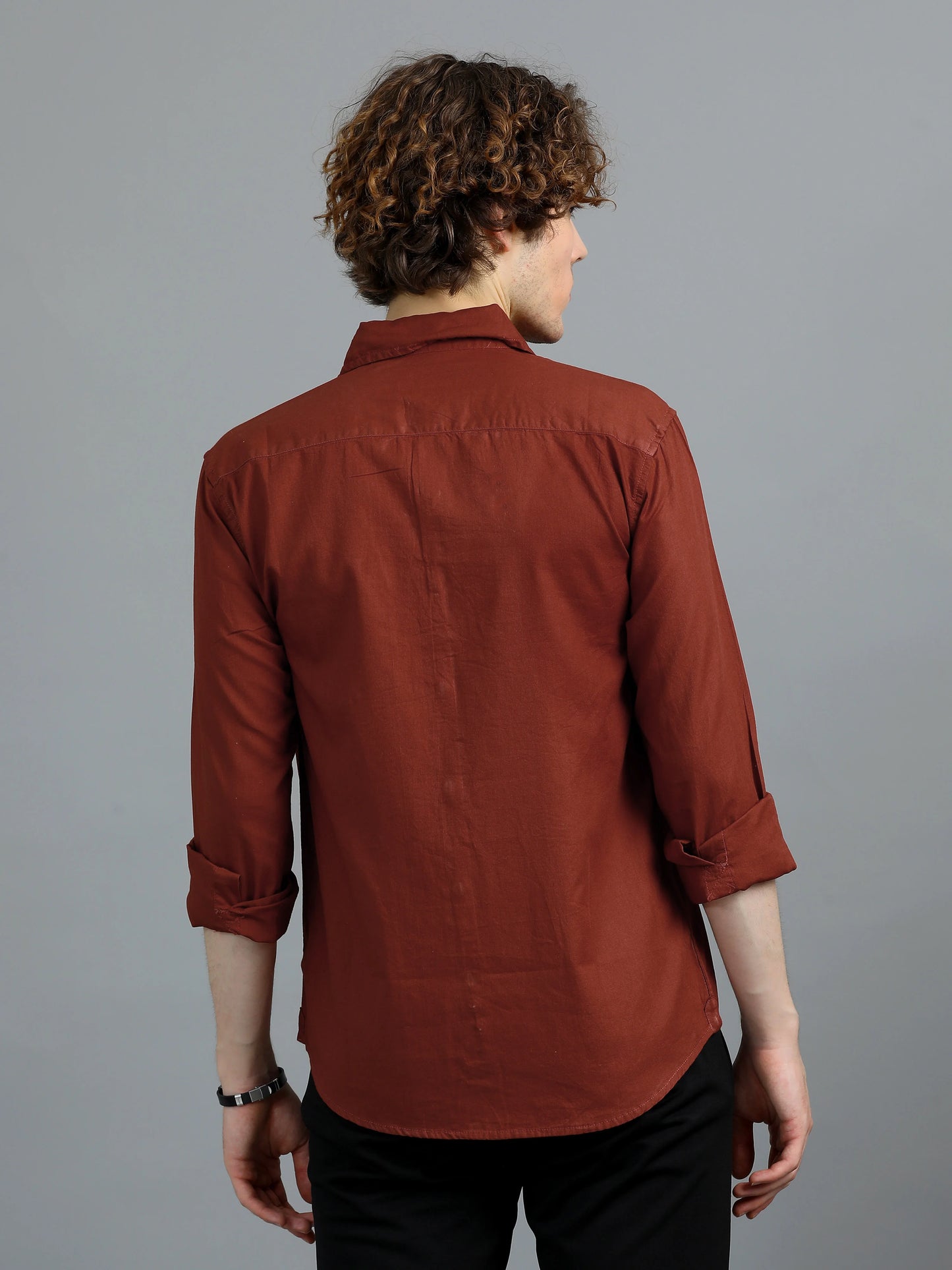 Urban Classic Textured Shirt - Rust
