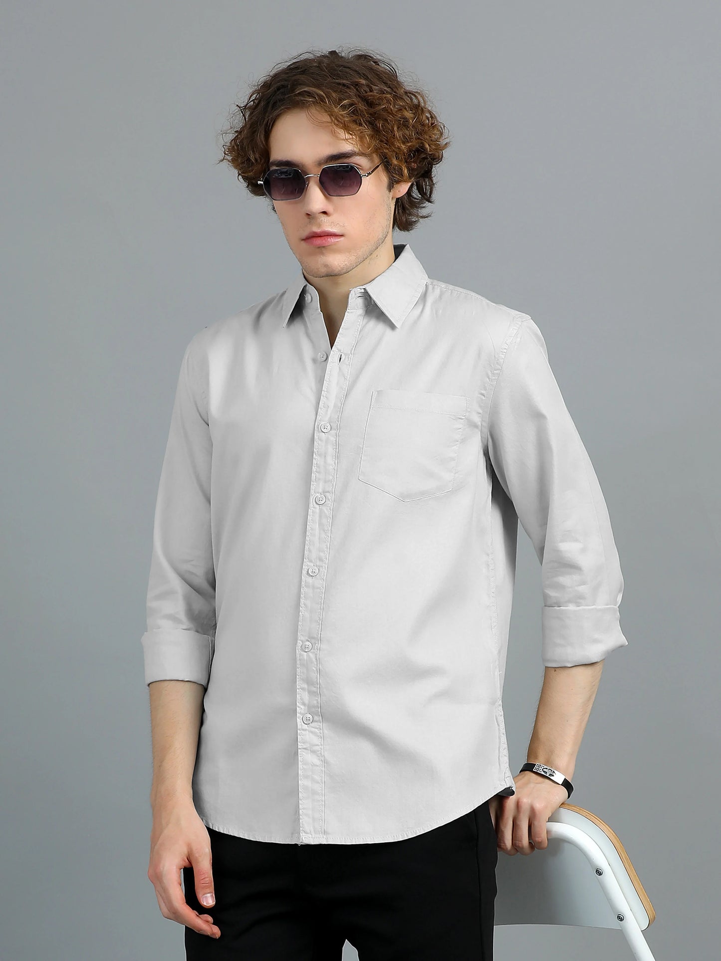 Urban Classic Textured Shirt - Grey