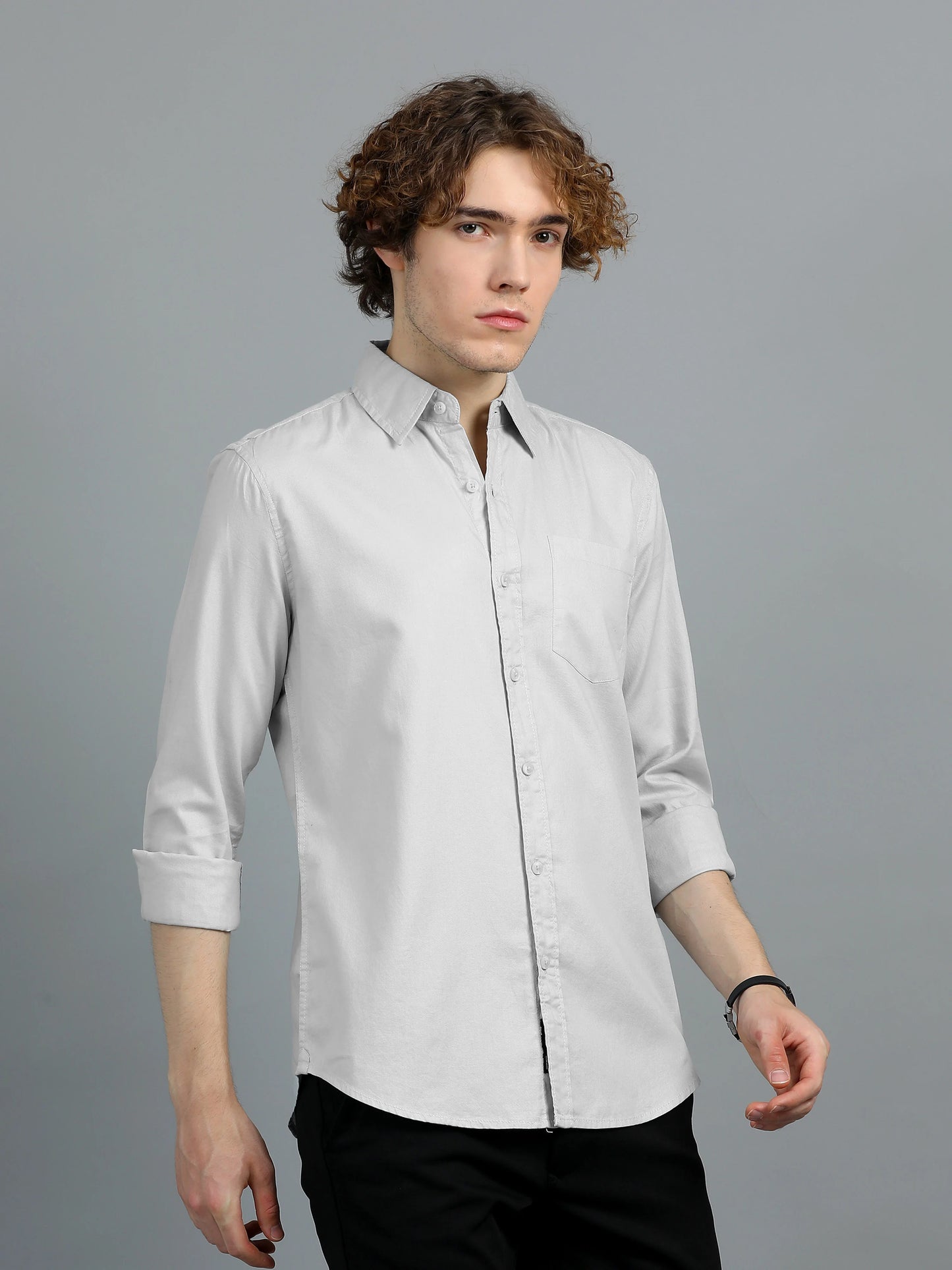 Urban Classic Textured Shirt - Grey