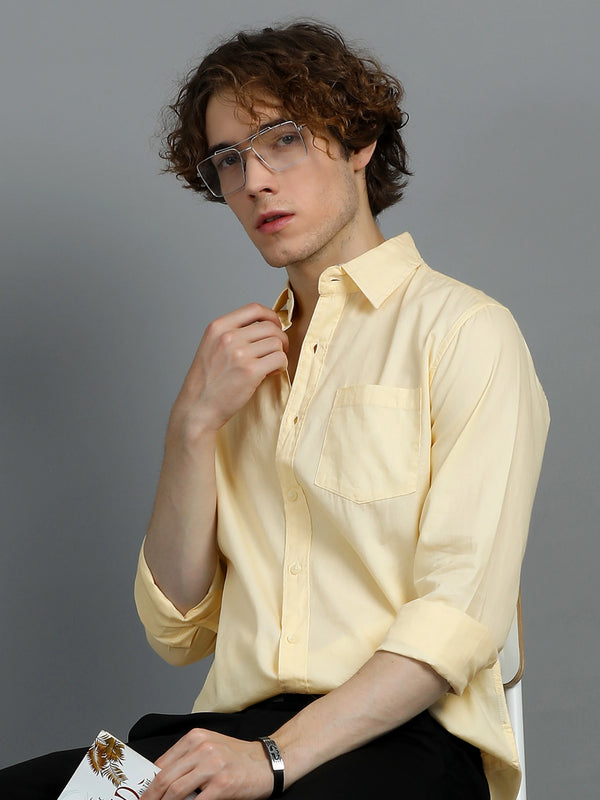 Urban Classic Textured Shirt - Beige