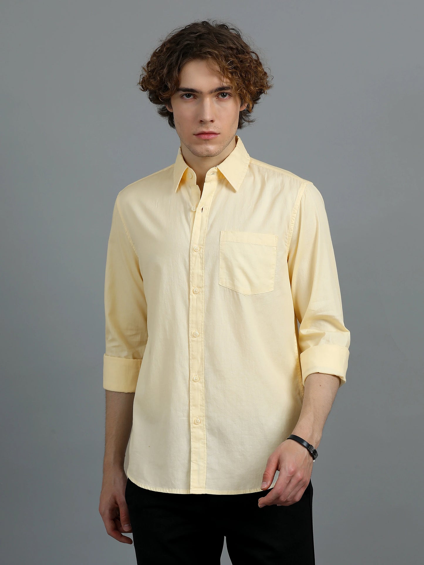 Urban Classic Textured Shirt - Beige
