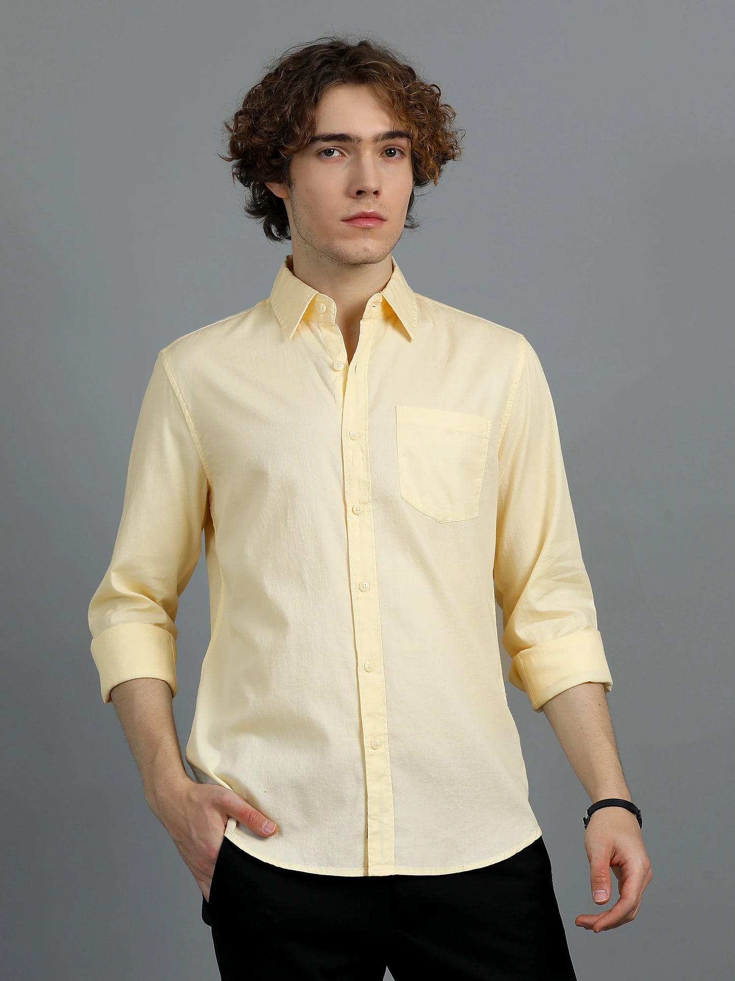 Urban Classic Textured Shirt - Beige