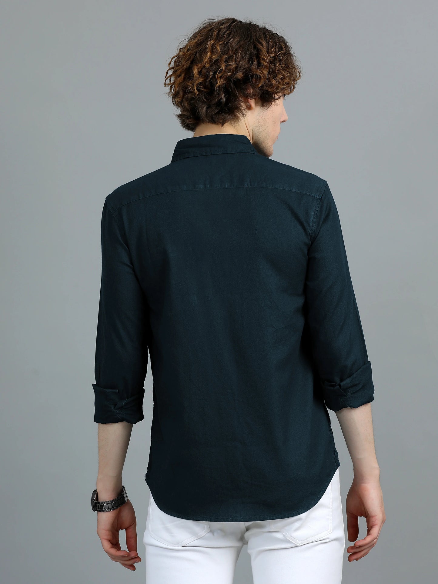 Urban Classic Textured Shirt - Navy Blue