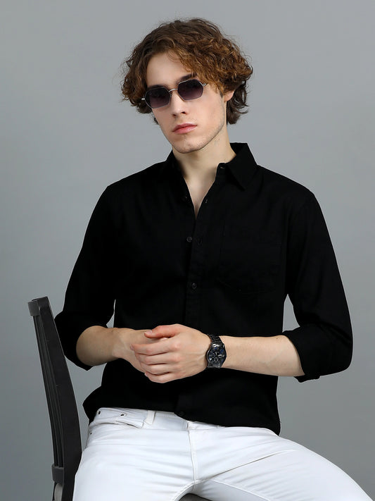 Urban Classic Textured Shirt - Black