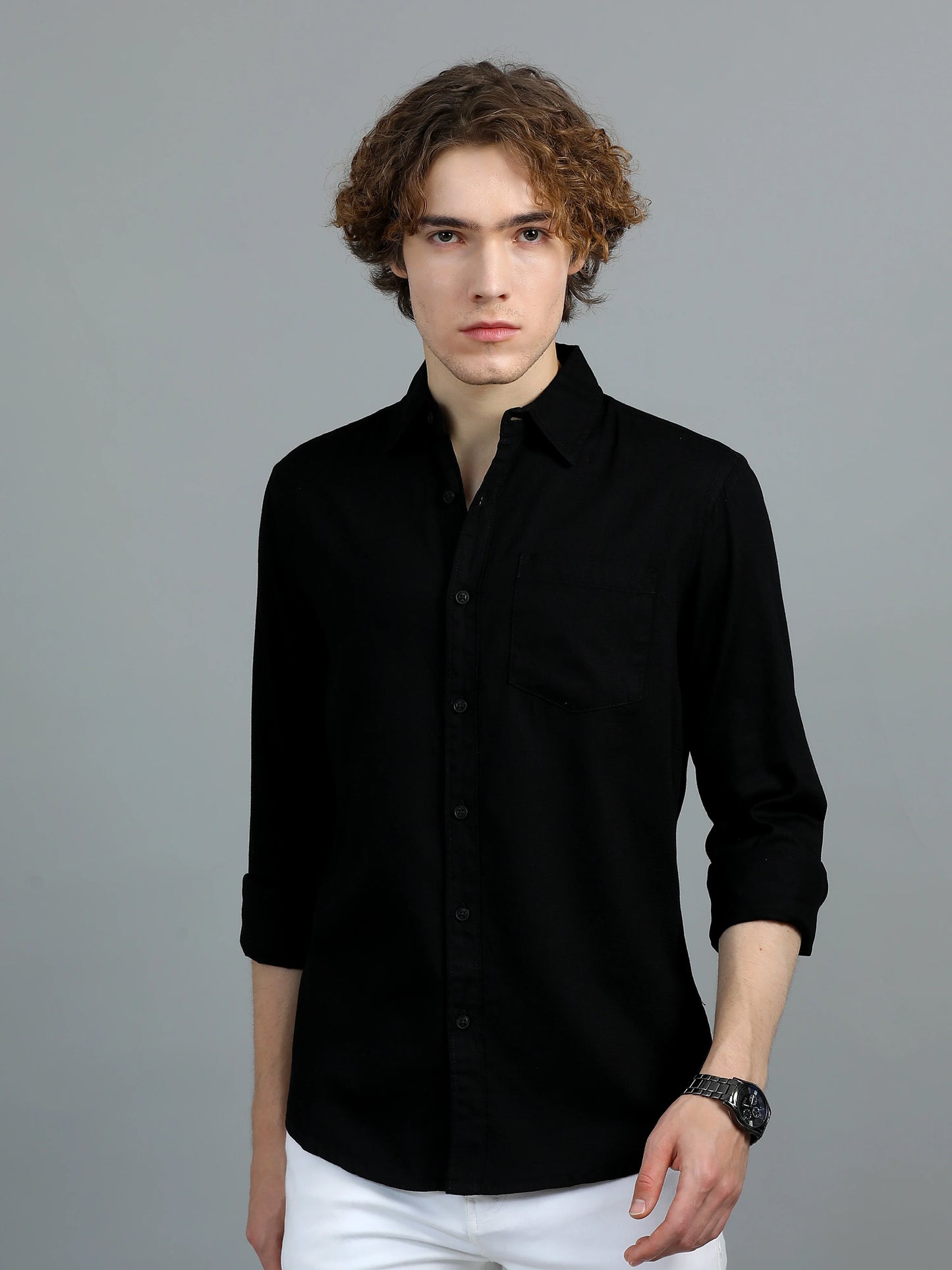 Urban Classic Textured Shirt - Black