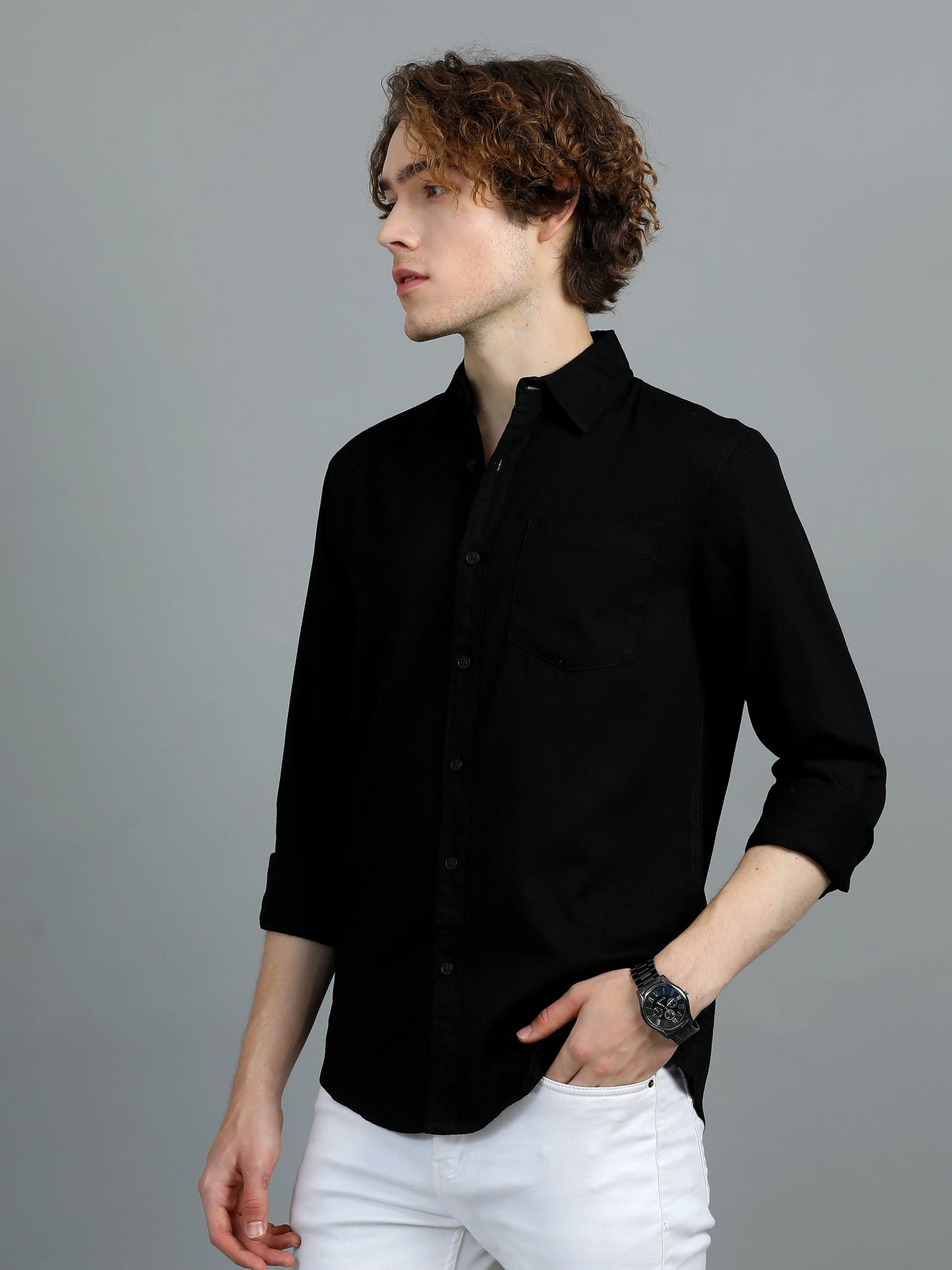 Urban Classic Textured Shirt - Black