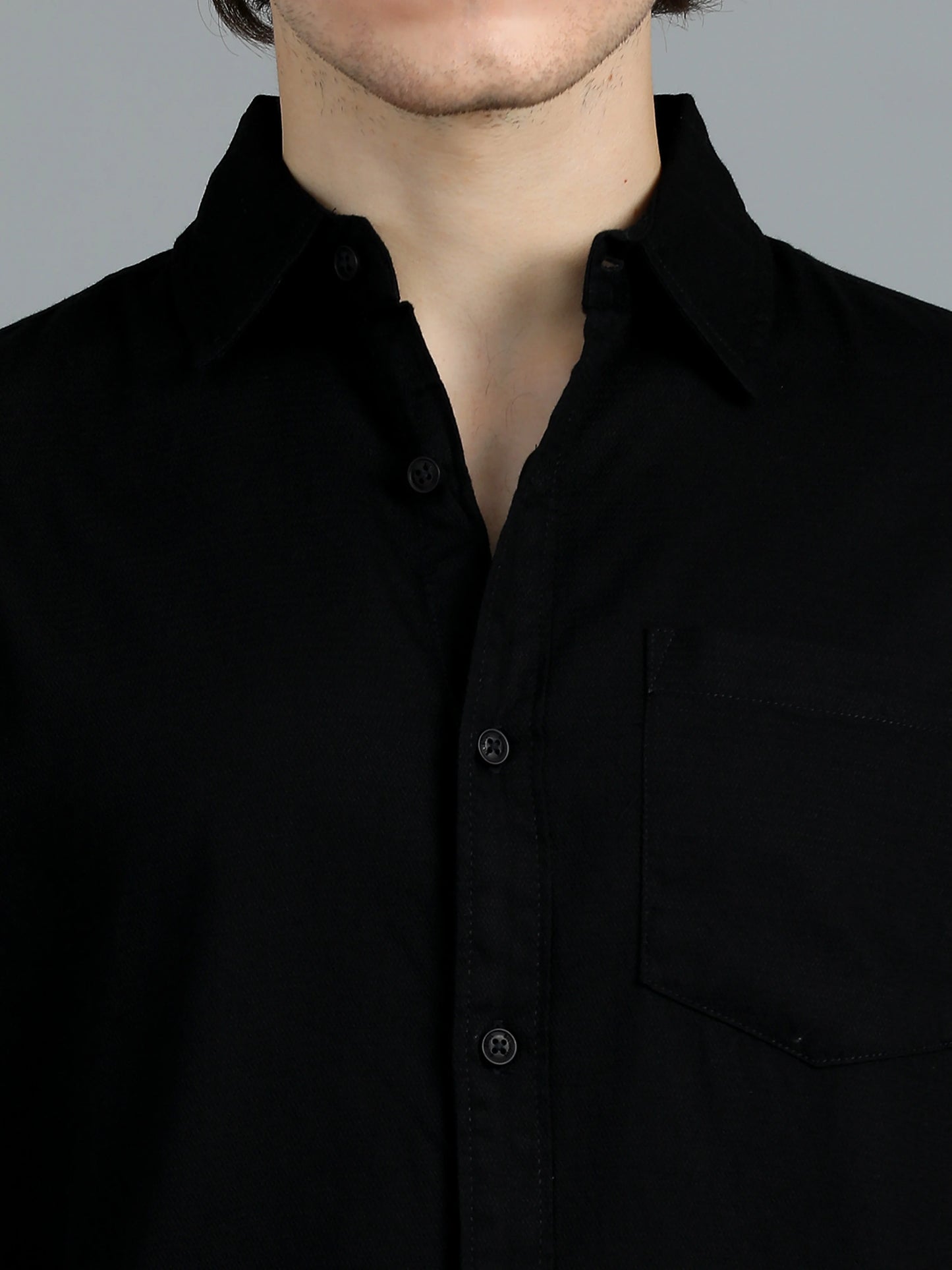Urban Classic Textured Shirt - Black