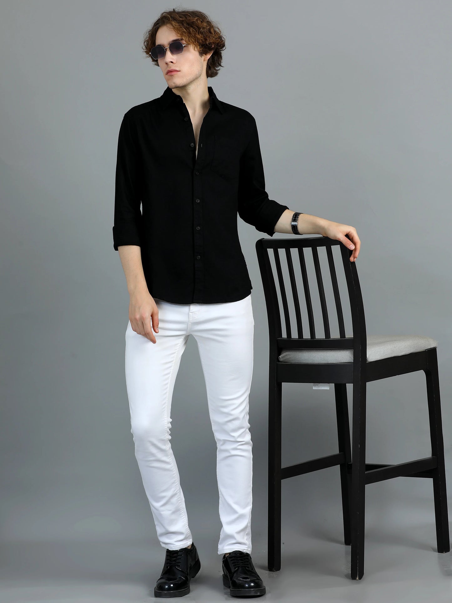 Urban Classic Textured Shirt - Black