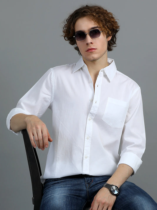 Urban Classic Textured Shirt - White