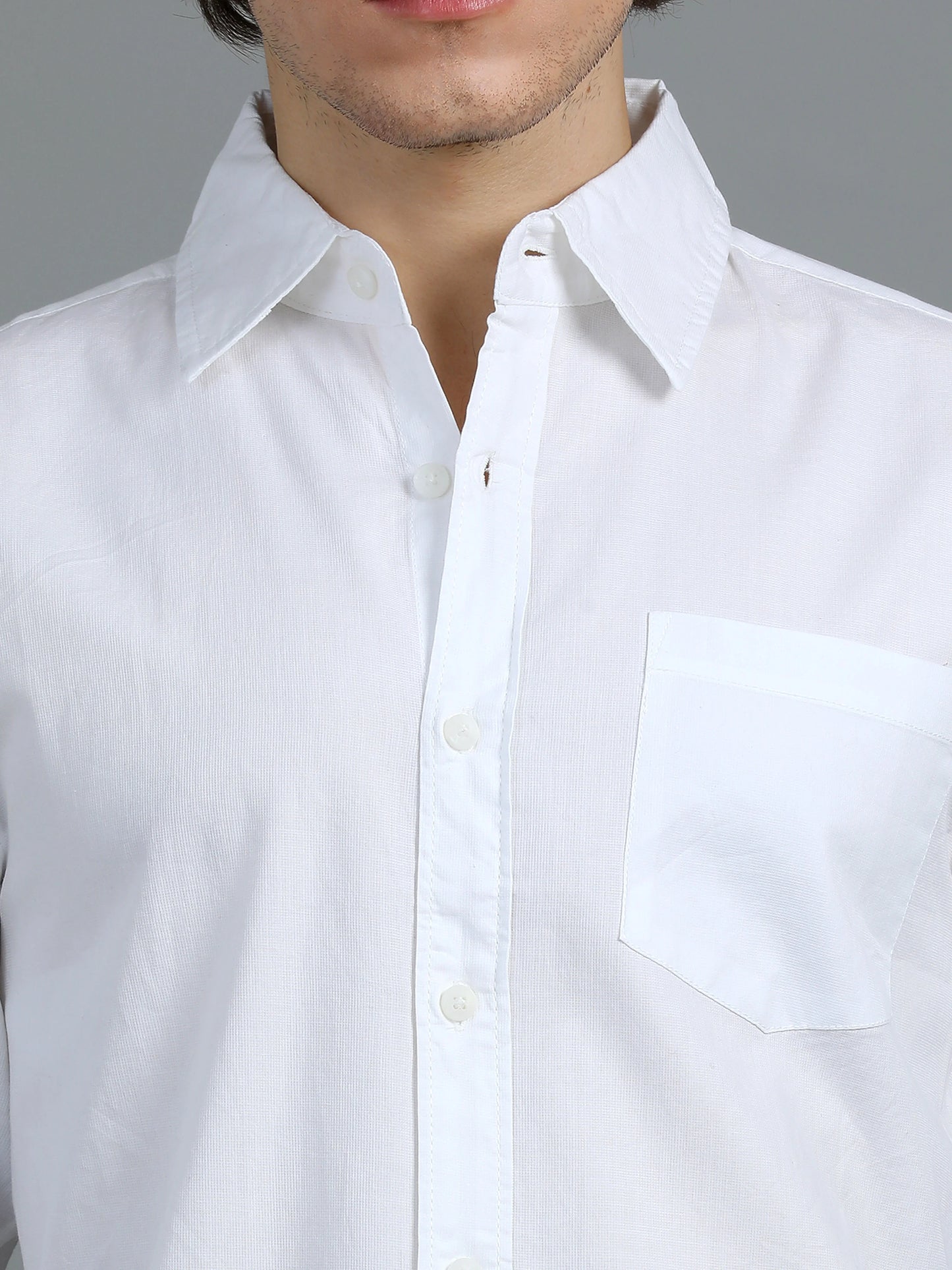 Urban Classic Textured Shirt - White