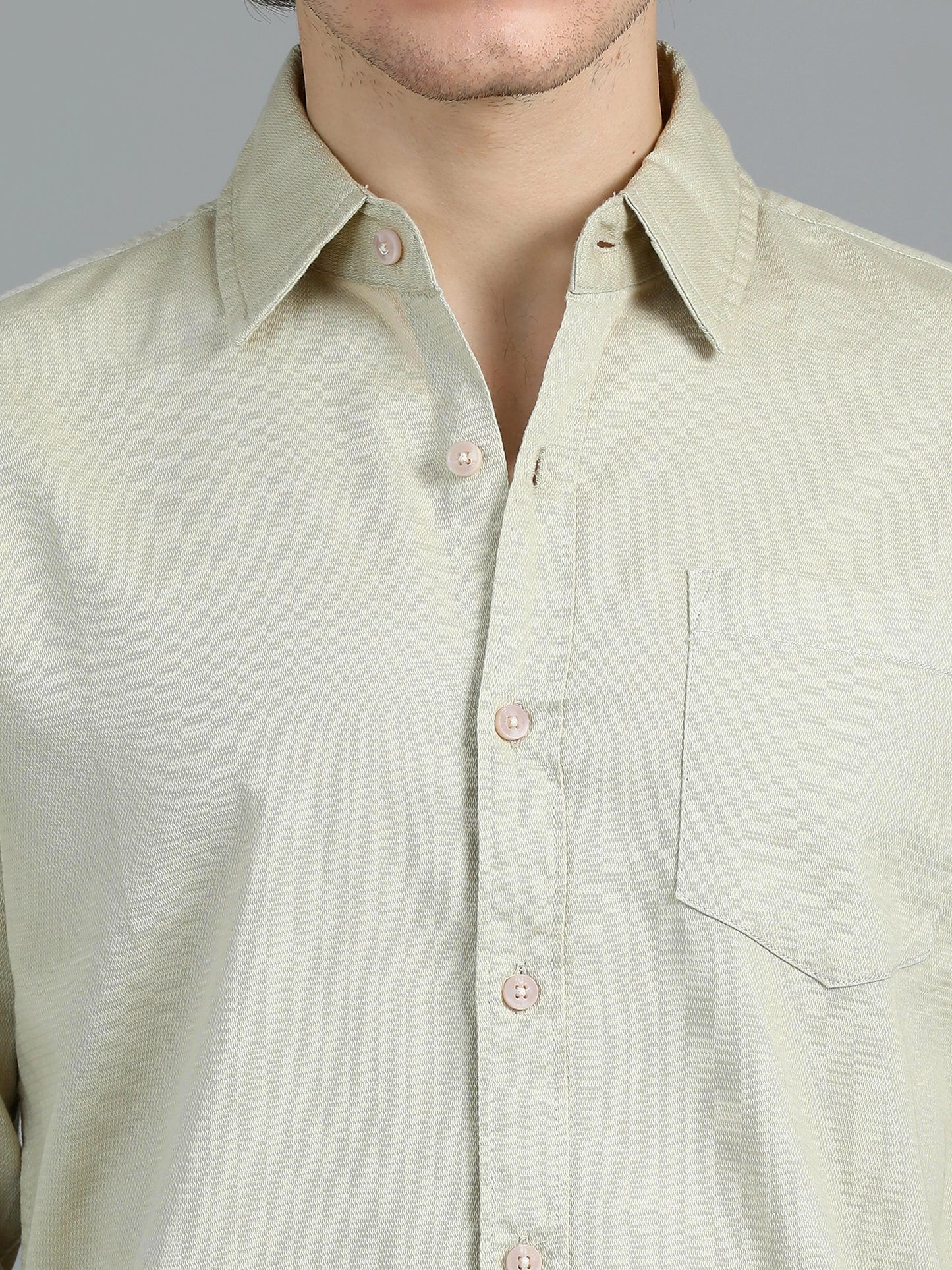 Urban Classic Textured Shirt - Cream