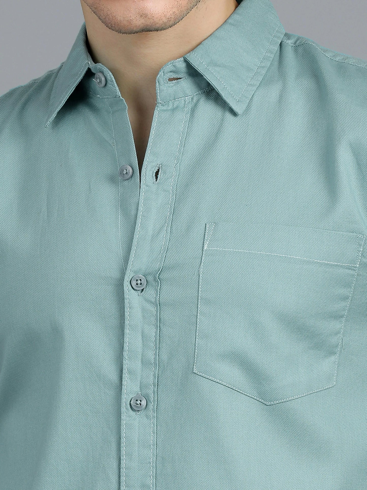 Urban Classic Textured Shirt - Sea Green
