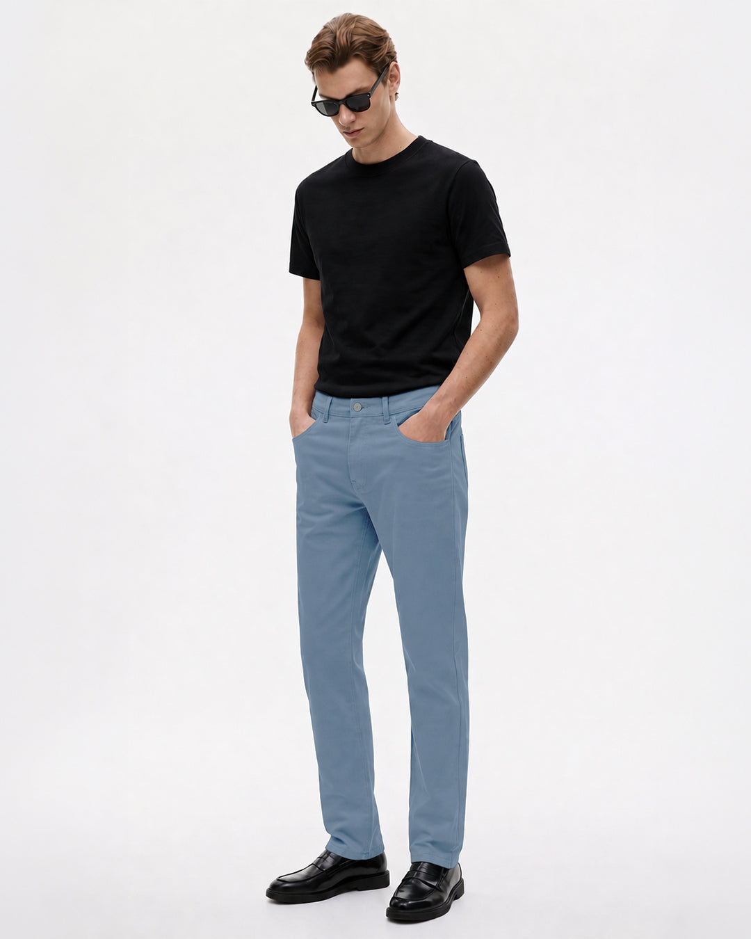 SILISOUL Men's Aqua Regular Fit Solid Trousers