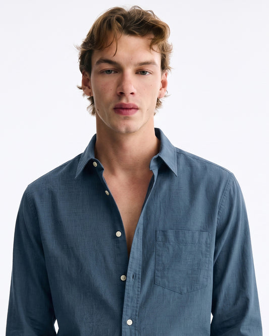 Men Linen Blend Shirt
