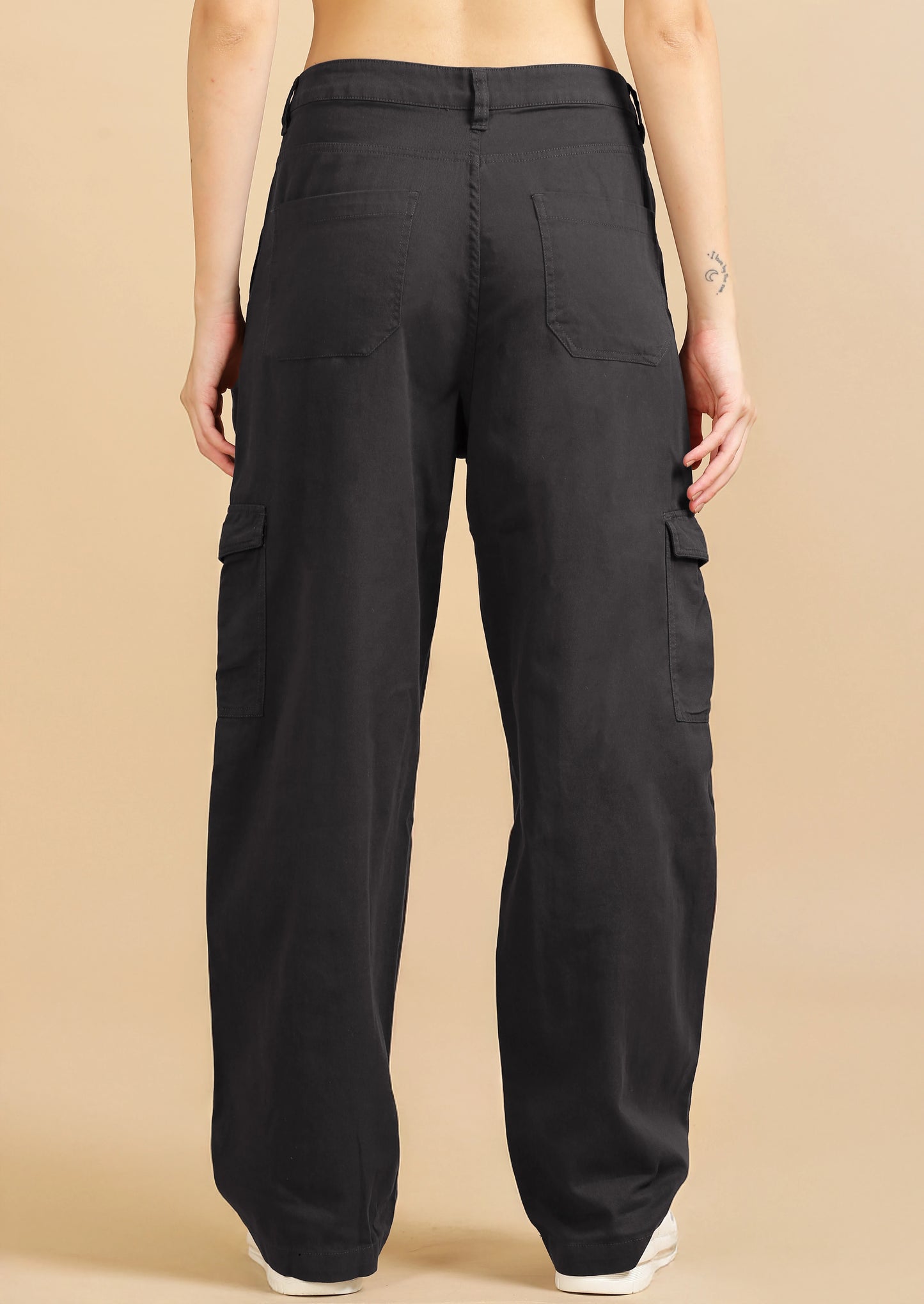 Pure Comfort Cargo Trousers - Dark Grey
