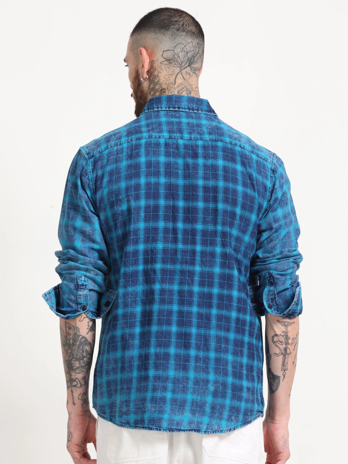 Indigo Classic Shirt - Navy Blue and Arctic Blue